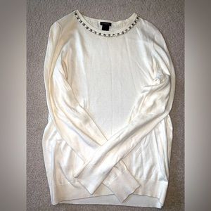 Ann Taylor, size M, light cream sweater